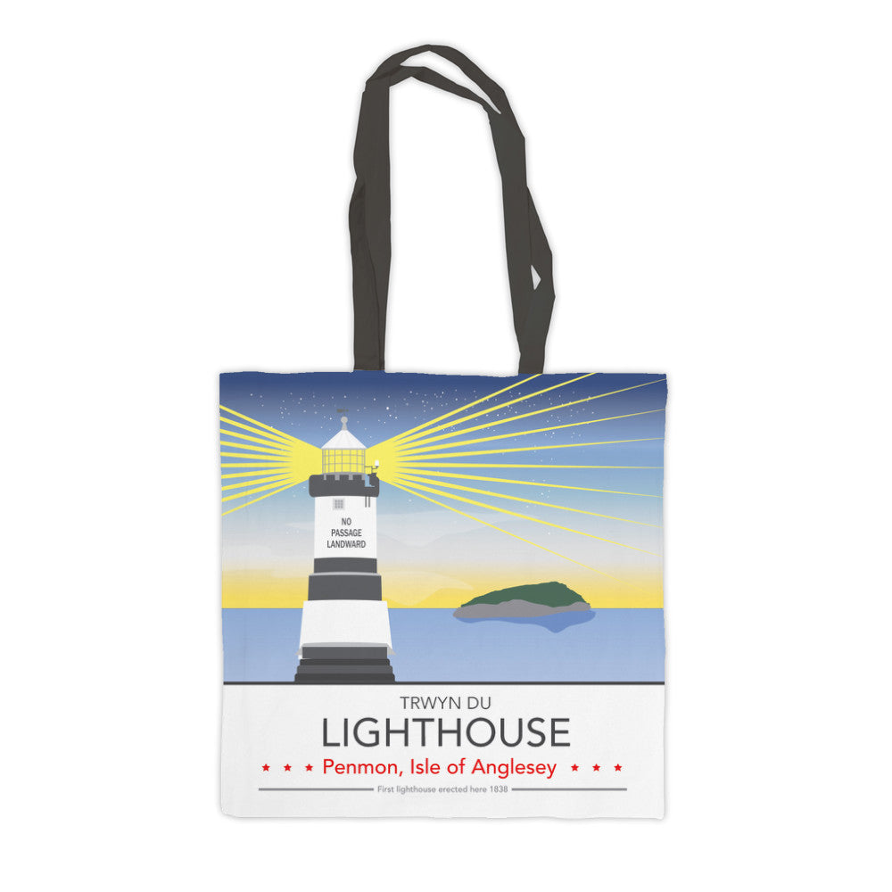Trwyn Du Lighthouse, Isle of Anglesey Premium Tote Bag