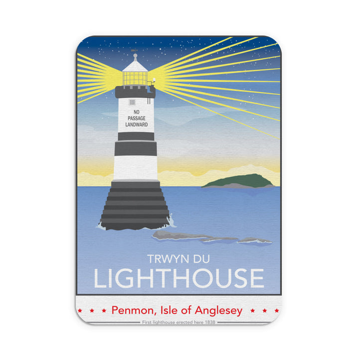 Trwyn Du Lighthouse, Isle of Anglesey Mouse mat