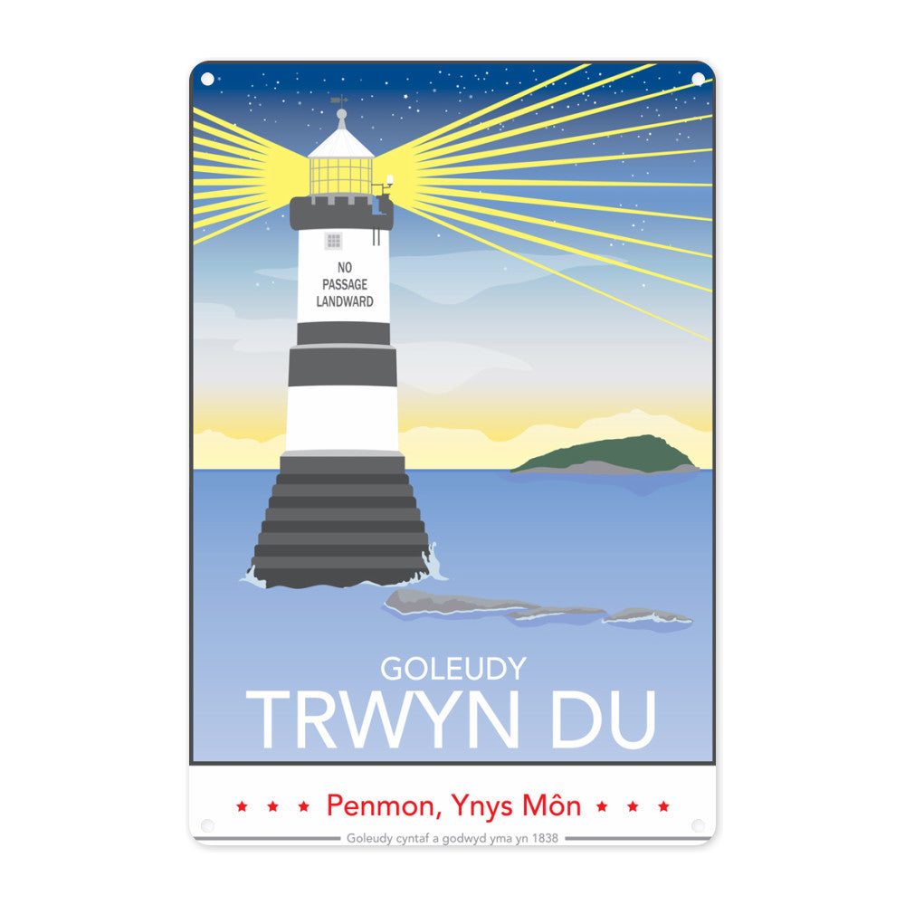 Goleudy Trwyn Du, Isle of Anglesey Metal Sign
