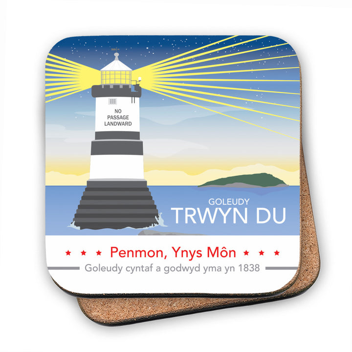 Goleudy Trwyn Du, Isle of Anglesey MDF Coaster