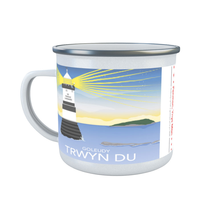 Goleudy Trwyn Du, Isle of Anglesey Enamel Mug