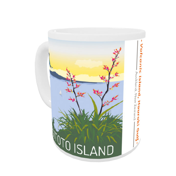 Rangitoto Island, Auckland, New Zealand Coloured Insert Mug