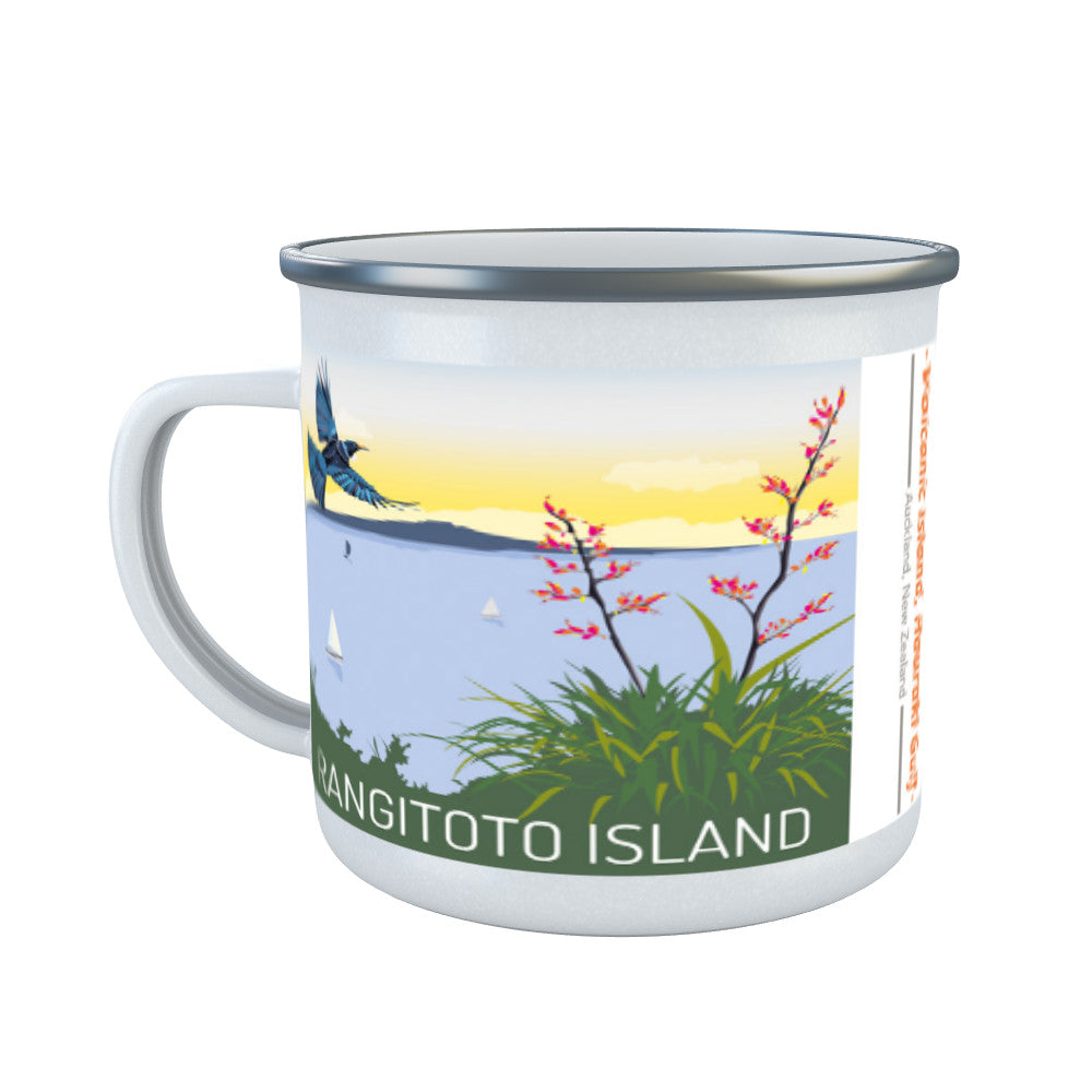 Rangitoto Island, Auckland, New Zealand Enamel Mug
