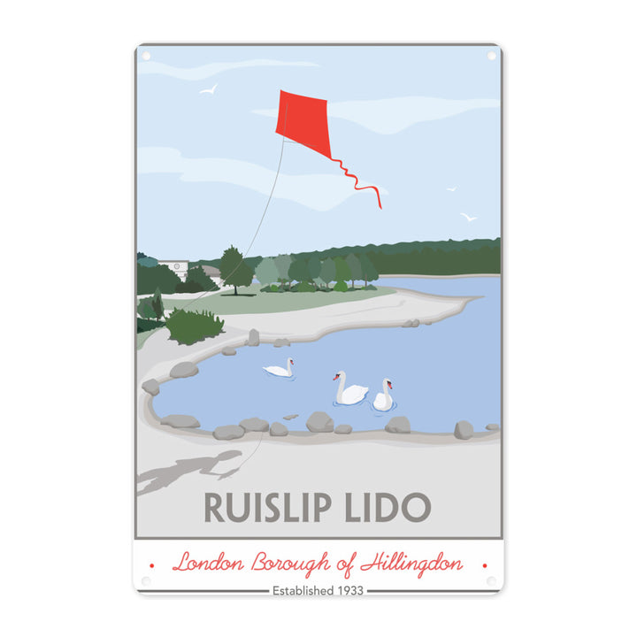 Ruislip Lido, Middlesex Metal Sign