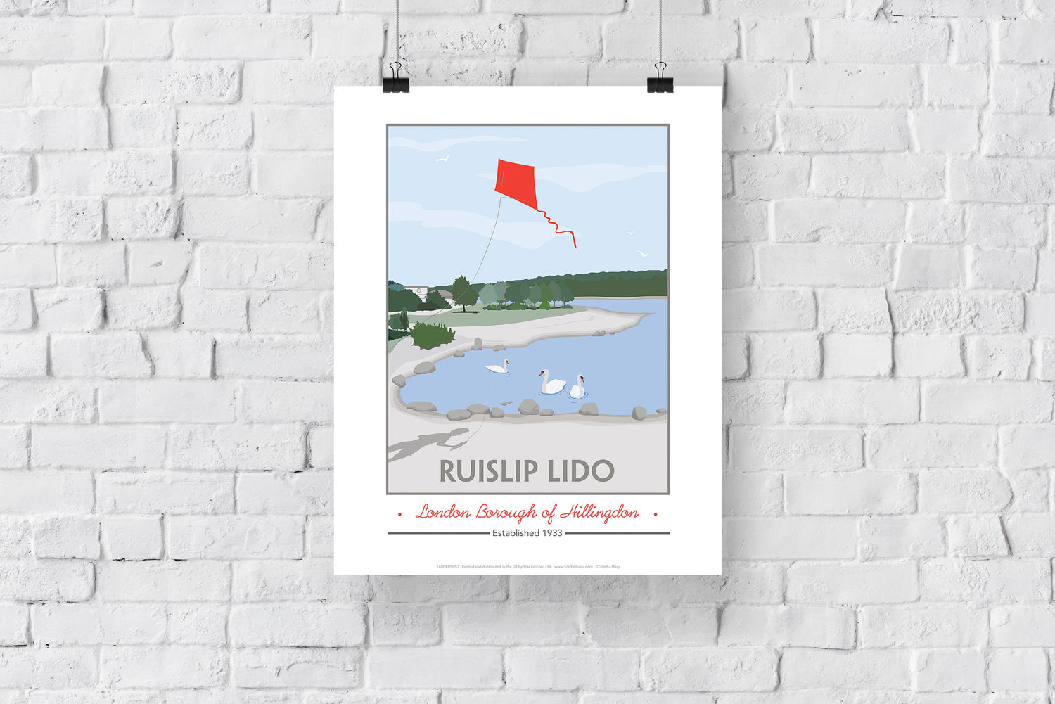 Ruislip Lido, Middlesex - Art Print