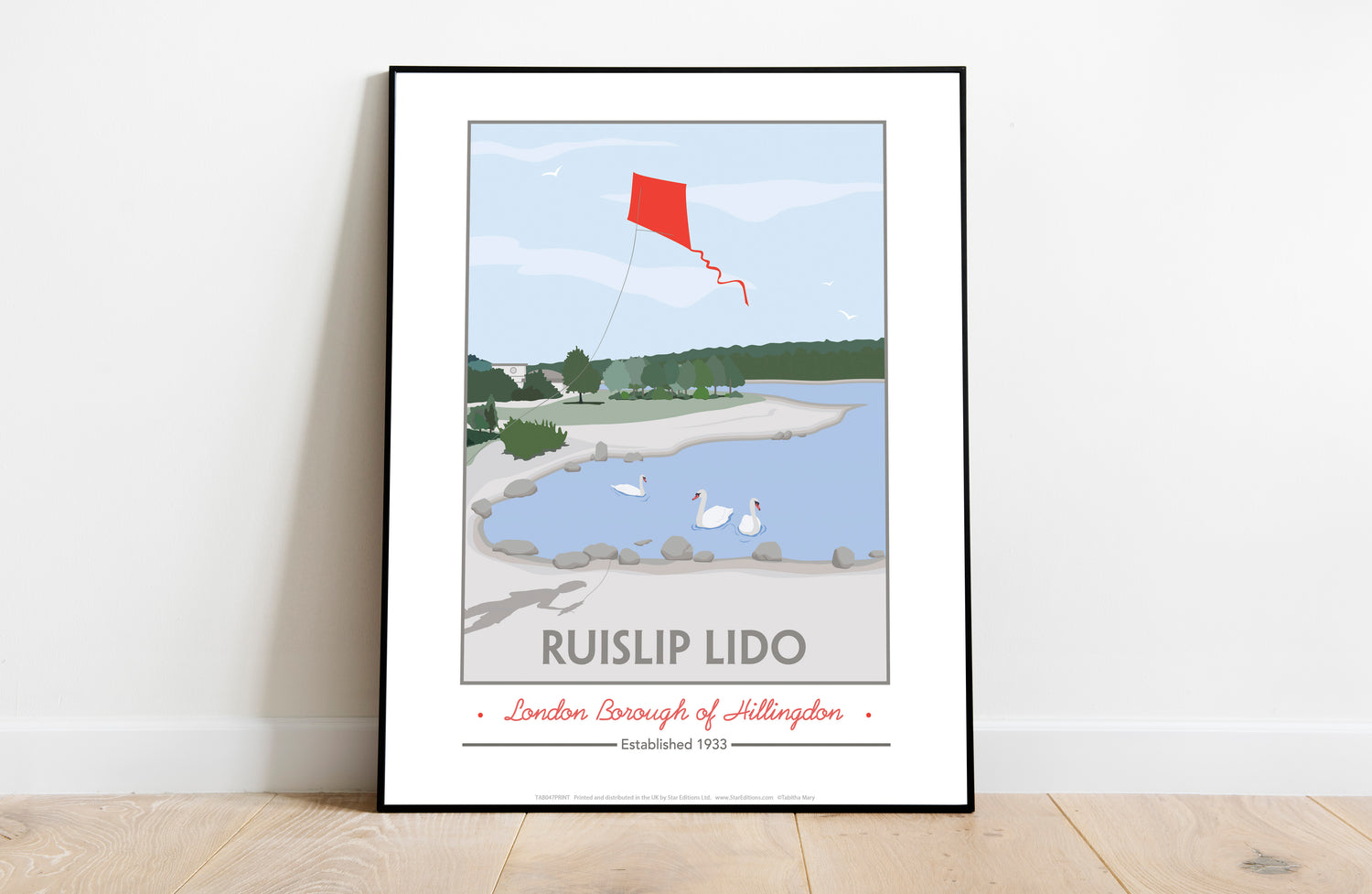 Ruislip Lido, Middlesex - Art Print