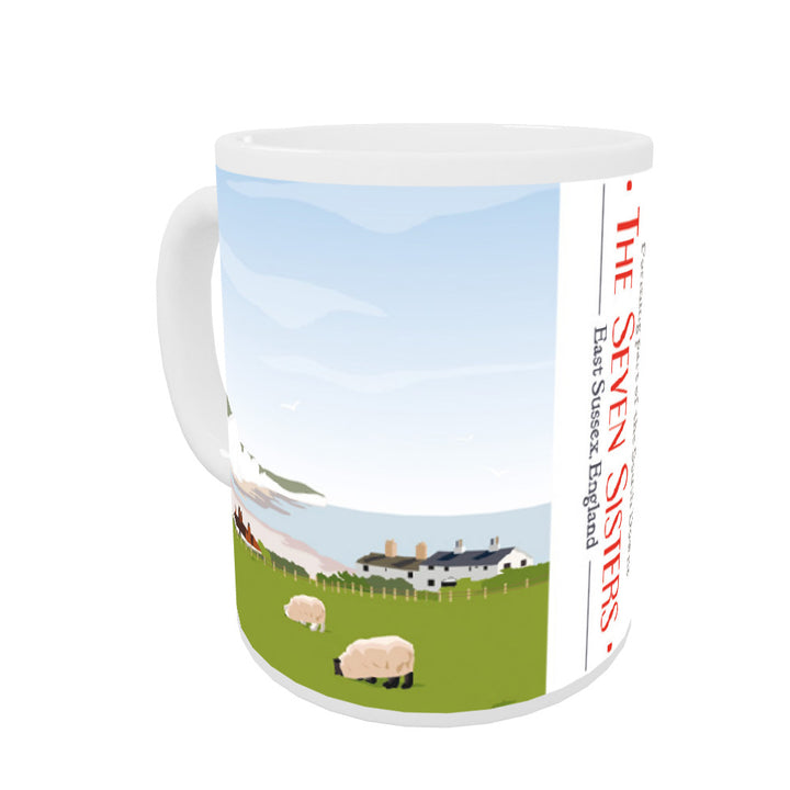 The Seven Sisters, East Sussex Coloured Insert Mug