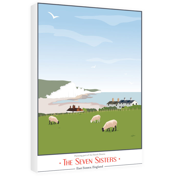 The Seven Sisters, East Sussex 60cm x 80cm Canvas