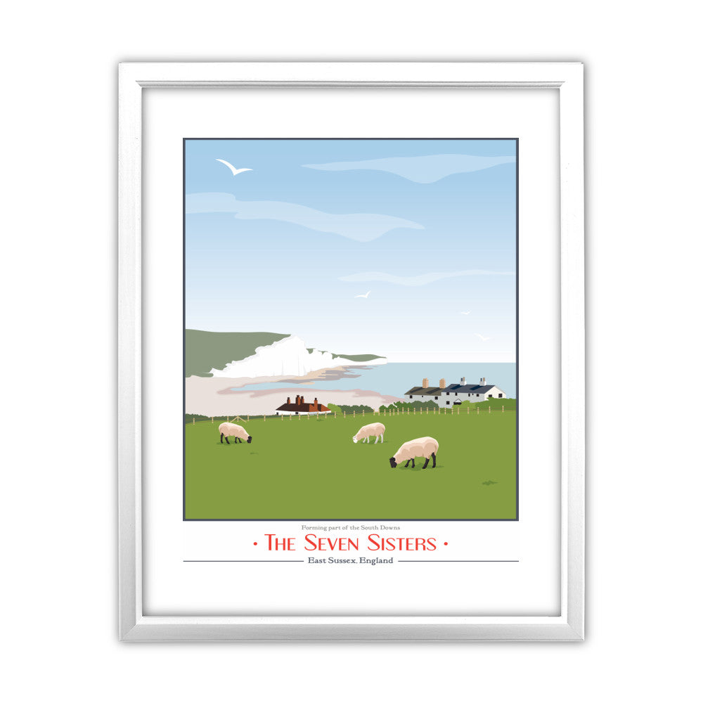 The Seven Sisters, East Sussex - Art Print