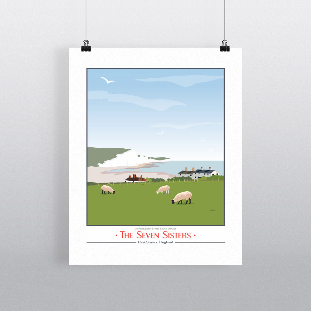 The Seven Sisters, East Sussex - Art Print