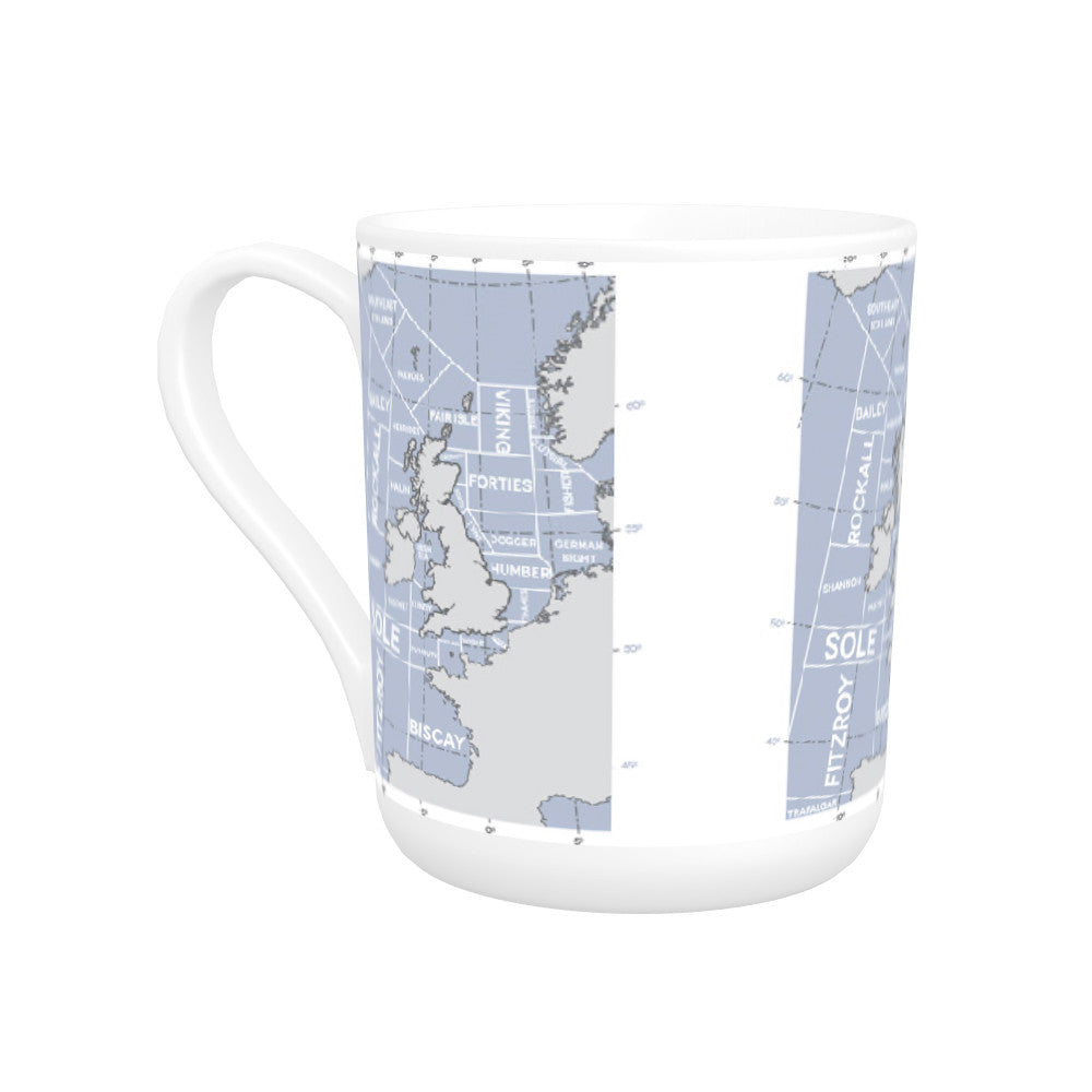 The Shipping Forecast Regions, Bone China Mug