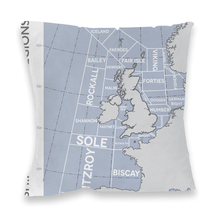 The Shipping Forecast Regions, Fibre Filled Cushion