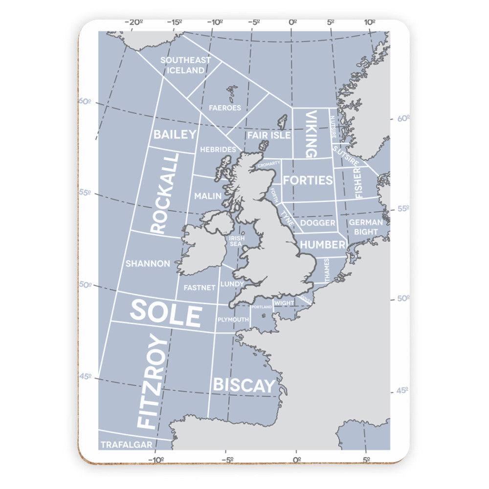 The Shipping Forecast Regions, Placemat