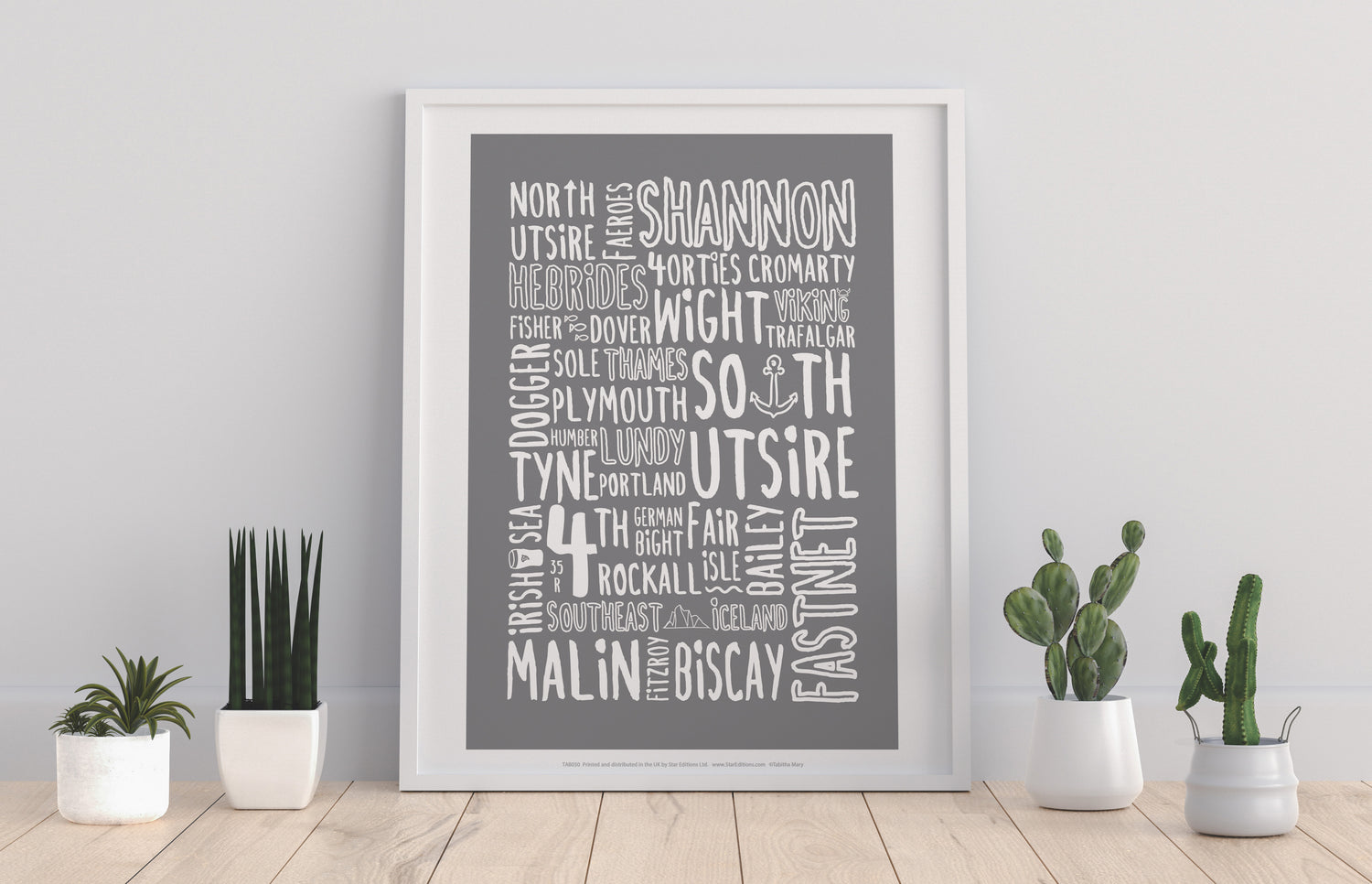 The Shipping Forecast Regions, - Art Print