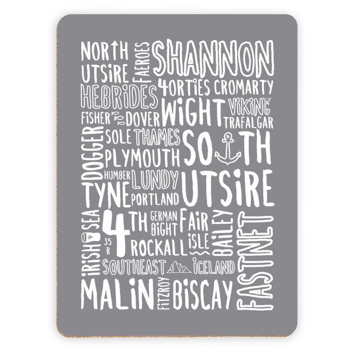 The Shipping Forecast Regions, Placemat