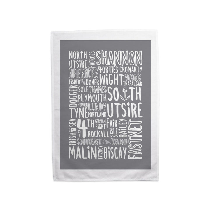 The Shipping Forecast Regions, Tea Towel