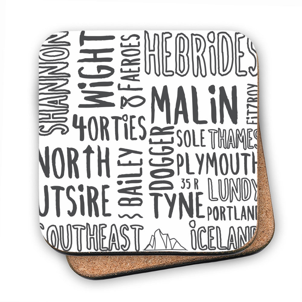 The Shipping Forecast Regions, MDF Coaster