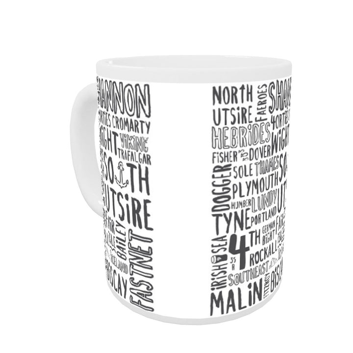 The Shipping Forecast Regions, Coloured Insert Mug