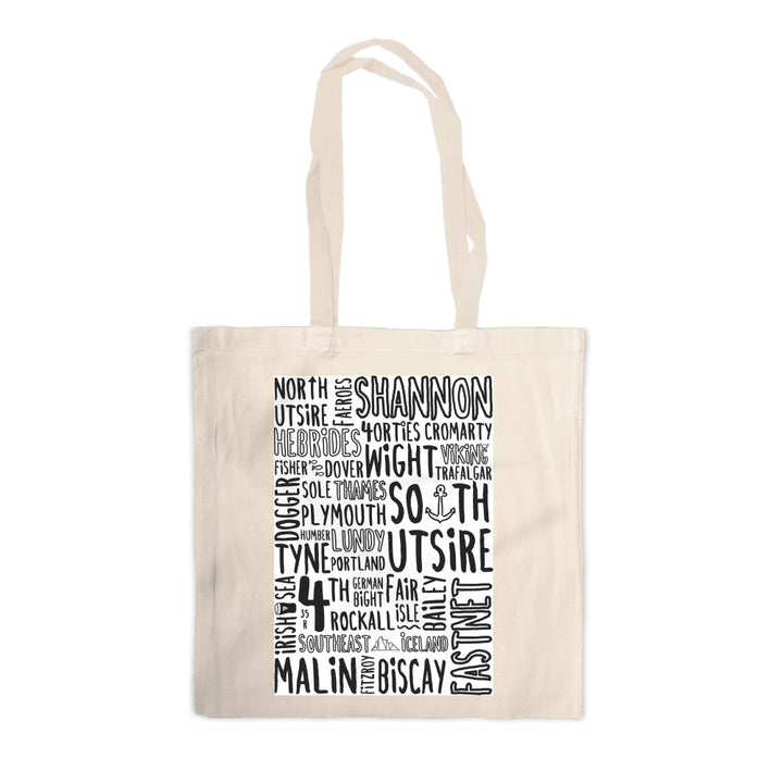 The Shipping Forecast Regions, Canvas Tote Bag