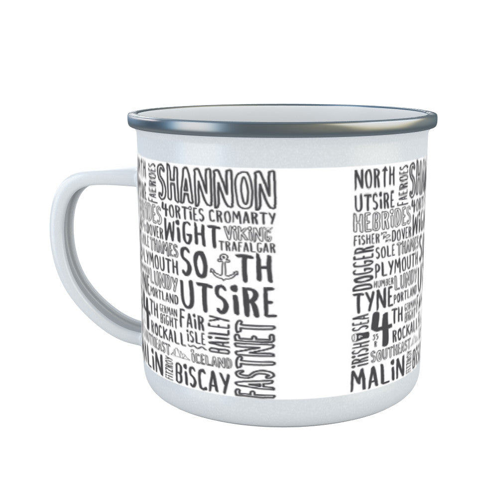 The Shipping Forecast Regions, Enamel Mug
