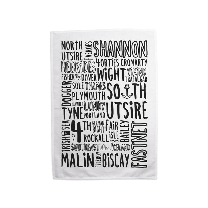 The Shipping Forecast Regions, Tea Towel