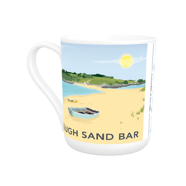 Gugh Sand Bar, St Agnes, Isles of Scilly Bone China Mug