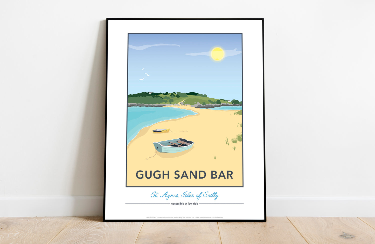 Gugh Sand Bar, St Agnes, Isles of Scilly - Art Print