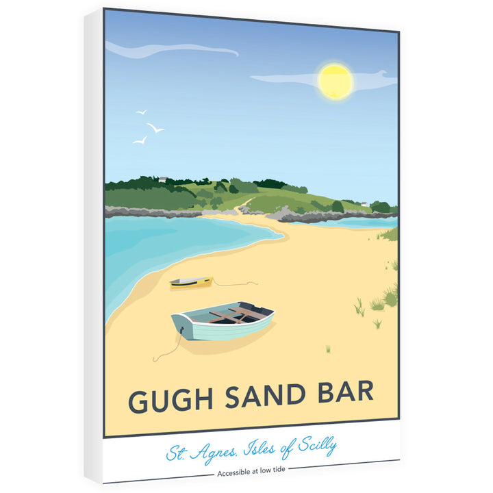 Gugh Sand Bar, St Agnes, Isles of Scilly 60cm x 80cm Canvas