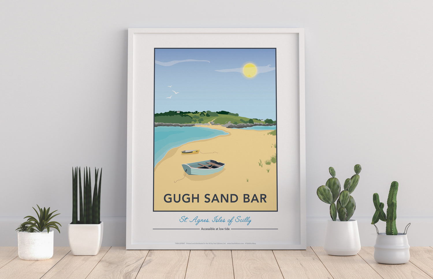 Gugh Sand Bar, St Agnes, Isles of Scilly - Art Print