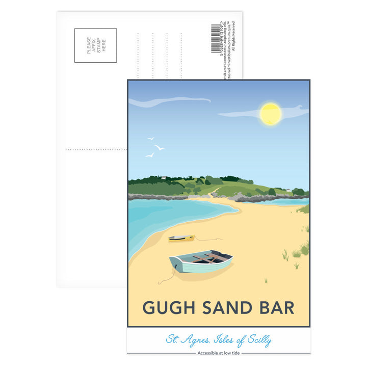 Gugh Sand Bar, St Agnes, Isles of Scilly Postcard Pack