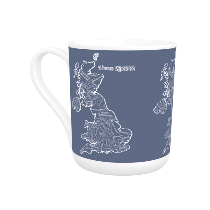 The Counties of the United Kingdom, Bone China Mug