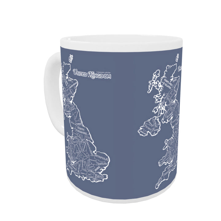 The Counties of the United Kingdom, Coloured Insert Mug