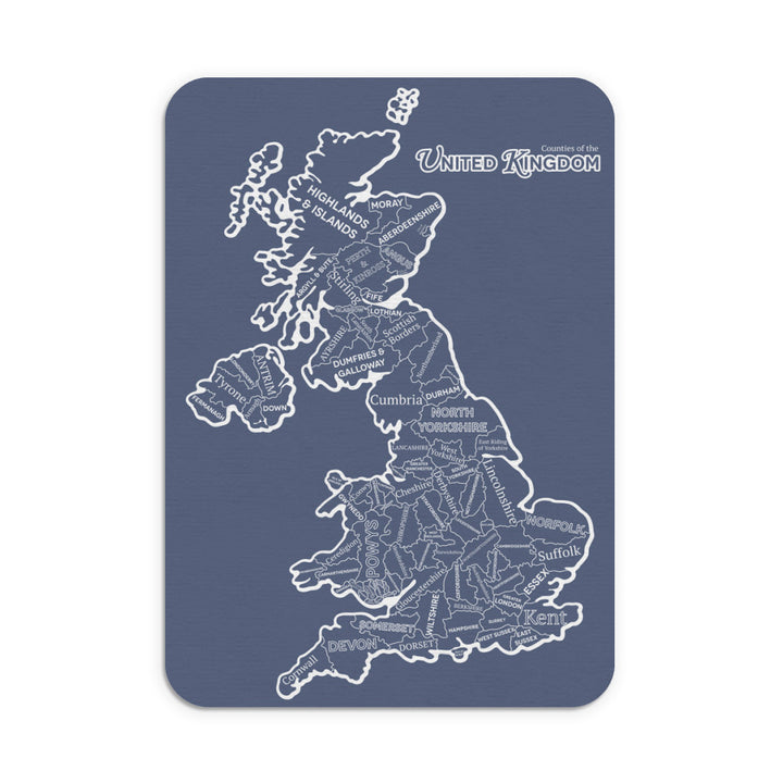 The Counties of the United Kingdom, Mouse mat