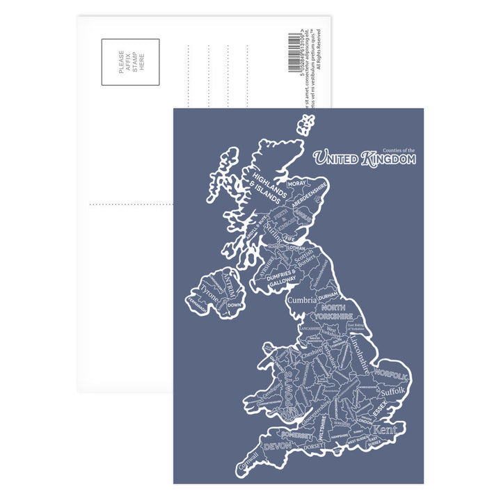 The Counties of the United Kingdom, Postcard Pack