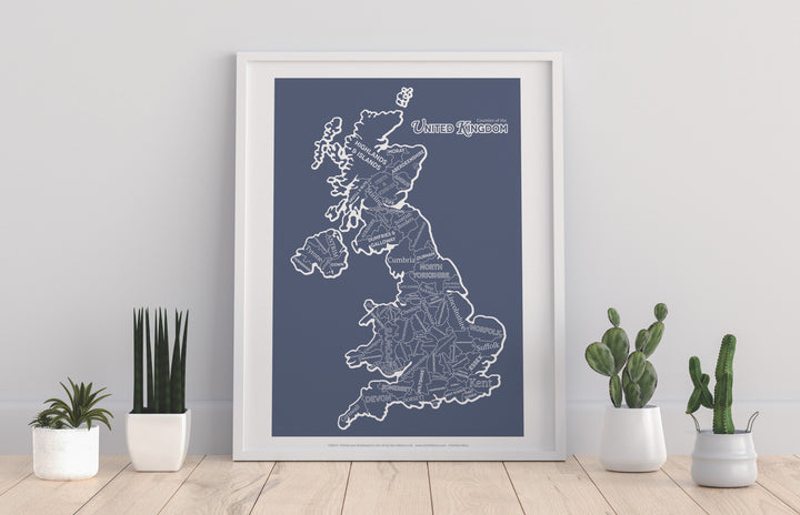 The Counties of the United Kingdom, - Art Print