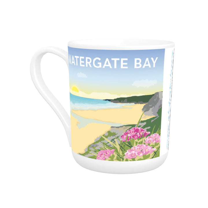 Watergate Bay, Tregurrian, Cornwall Bone China Mug
