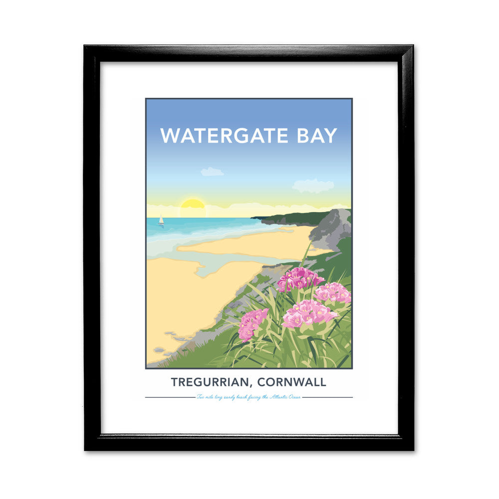 Watergate Bay, Tregurrian, Cornwall - Art Print