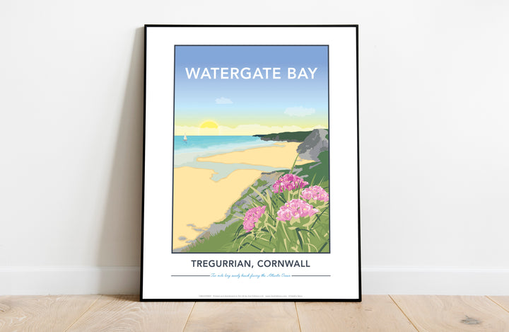 Watergate Bay, Tregurrian, Cornwall - Art Print