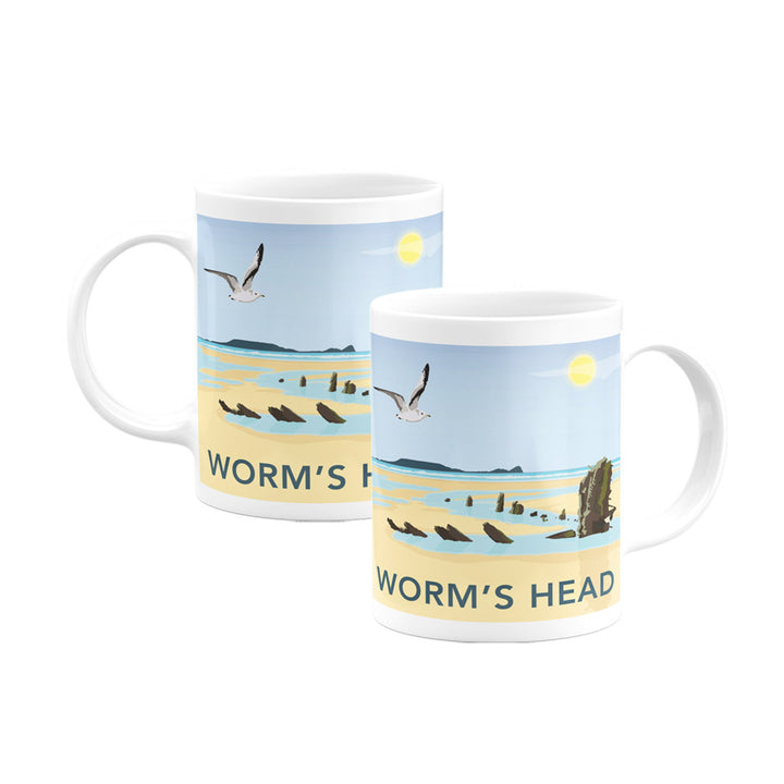 Worm's Head, Rhosilli, Gower Peninsula, Swansea - Mug