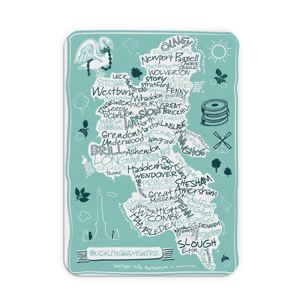 County Map of Buckinghamshire, Mouse mat