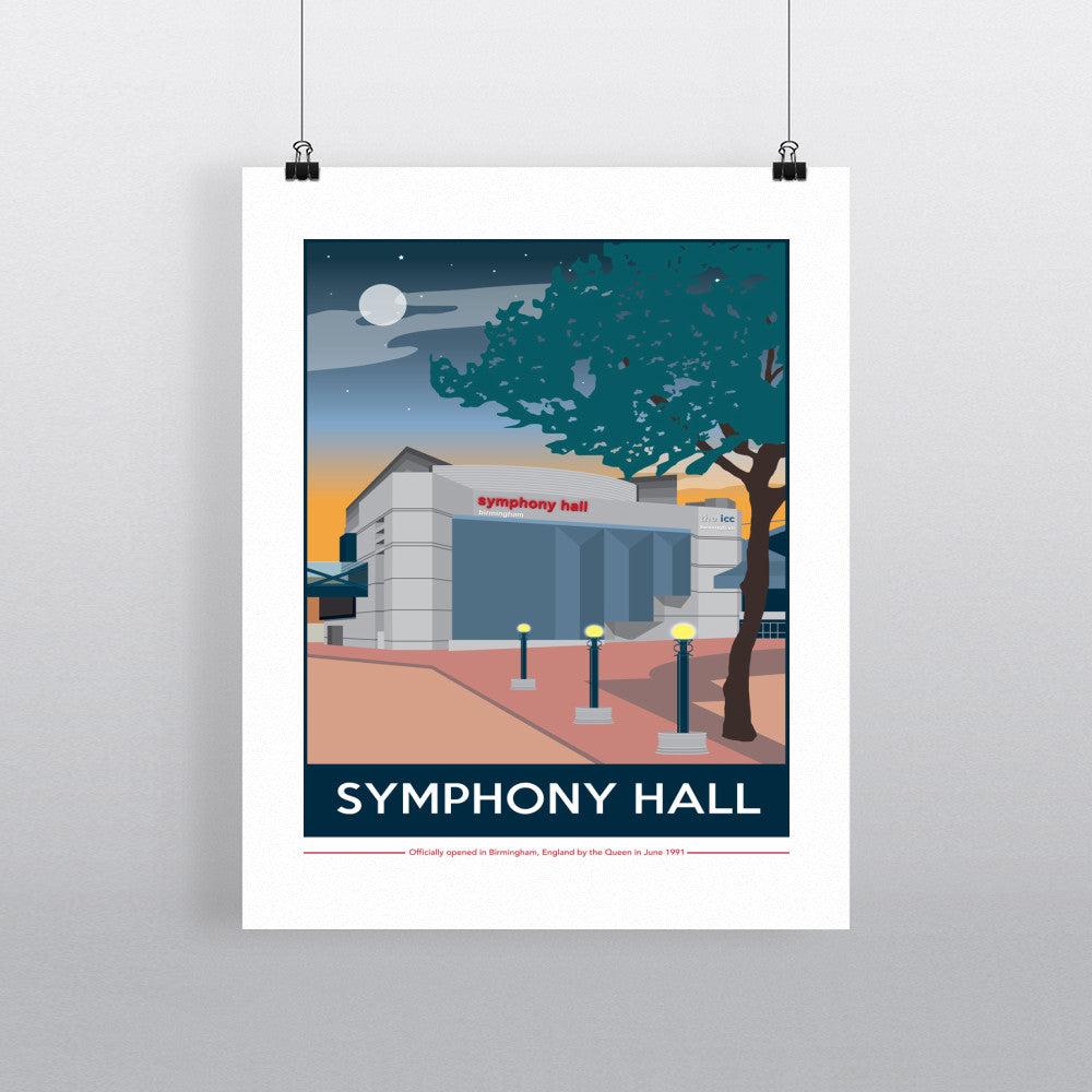 The Symphony Hall, Birmingham 90x120cm Fine Art Print