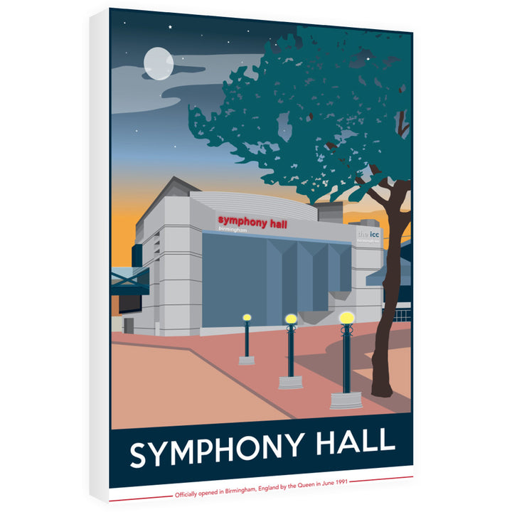 The Symphony Hall, Birmingham 60cm x 80cm Canvas