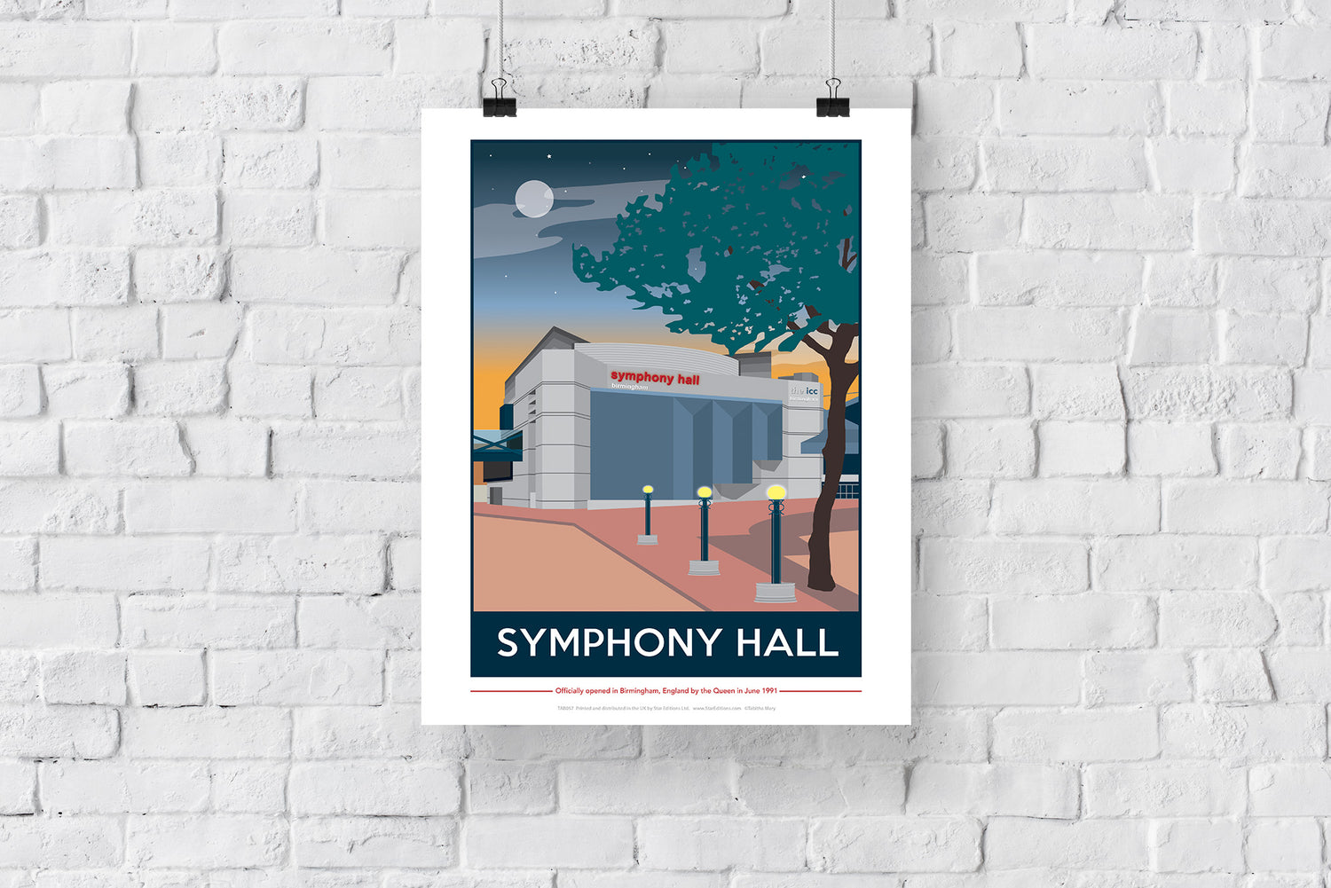 The Symphony Hall, Birmingham - Art Print