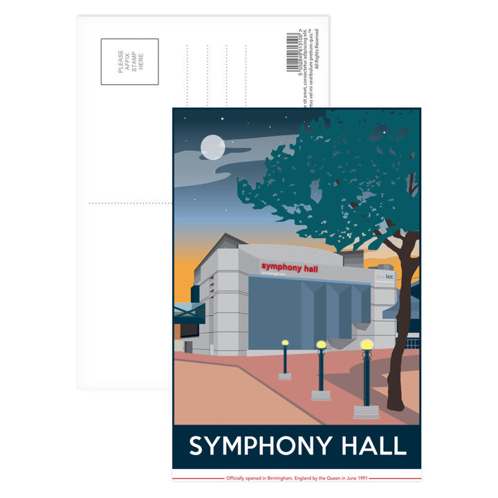 The Symphony Hall, Birmingham Postcard Pack