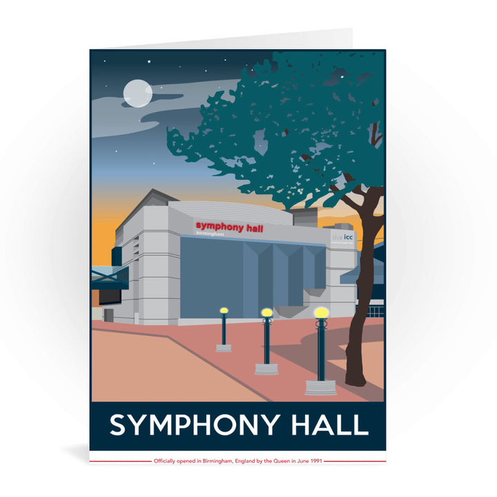 The Symphony Hall, Birmingham Greeting Card 7x5