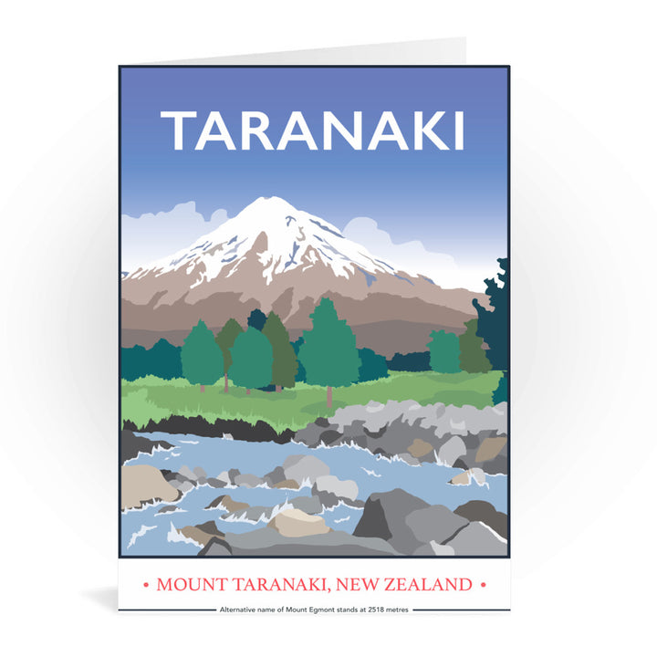Mount Taranaki, Taranaki, New Zealand Greeting Card 7x5