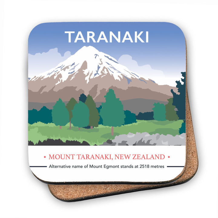 Mount Taranaki, Taranaki, New Zealand MDF Coaster