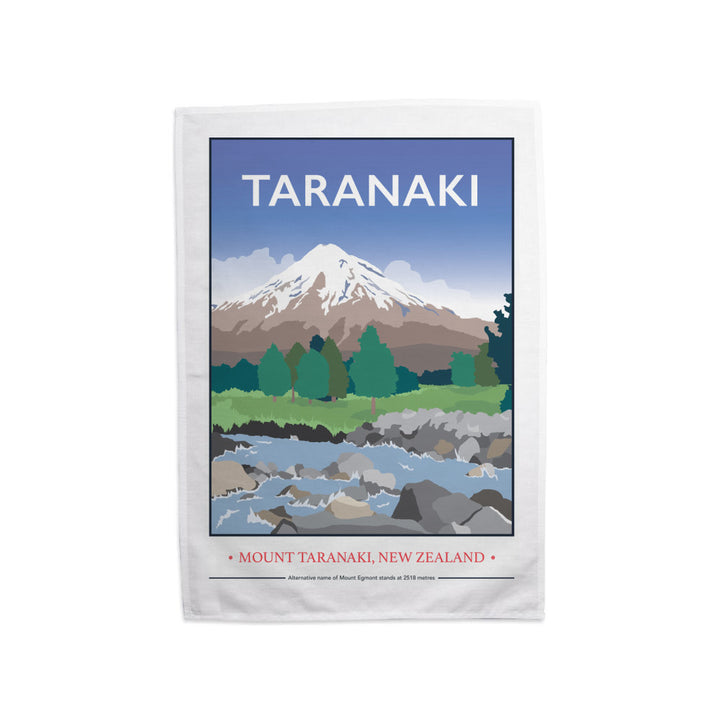 Mount Taranaki, Taranaki, New Zealand Tea Towel