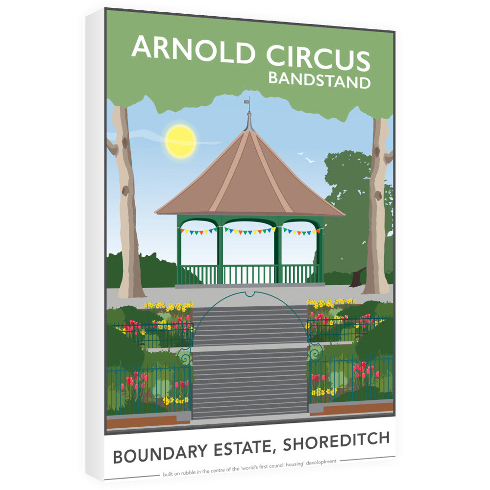 Arnold Circus Bandstand, Shoreditch, London 60cm x 80cm Canvas