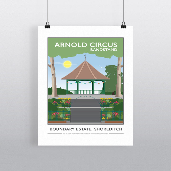 Arnold Circus Bandstand, Shoreditch, London 90x120cm Fine Art Print